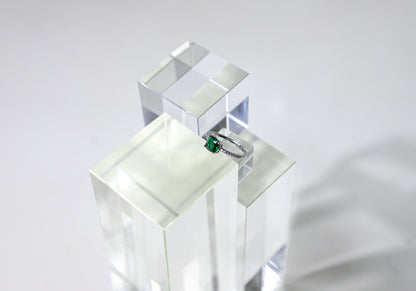 square birthstone ring
