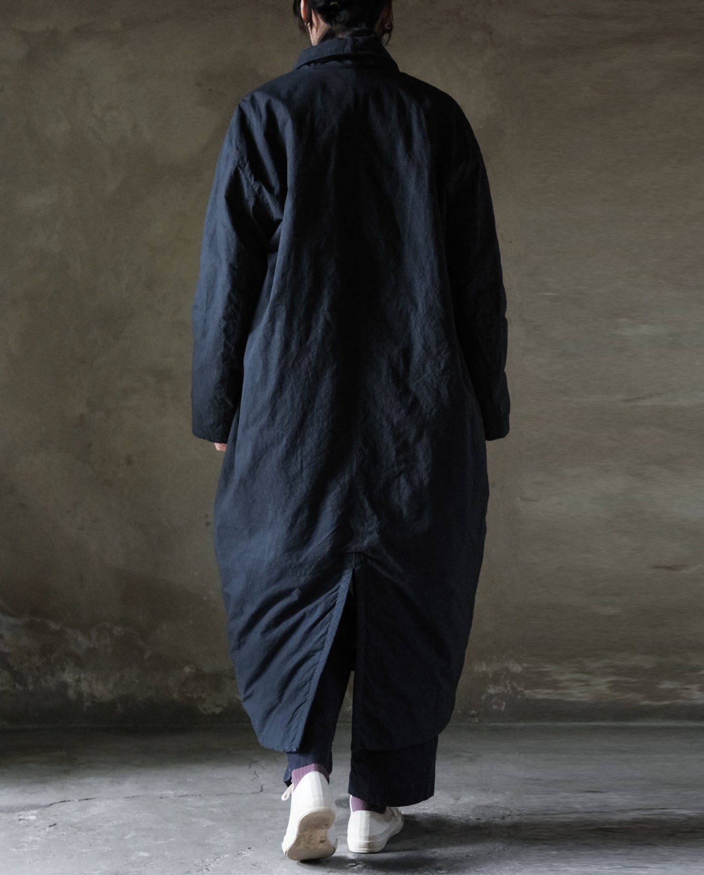 edoa Paper Cotton Padding Cocoon Coat