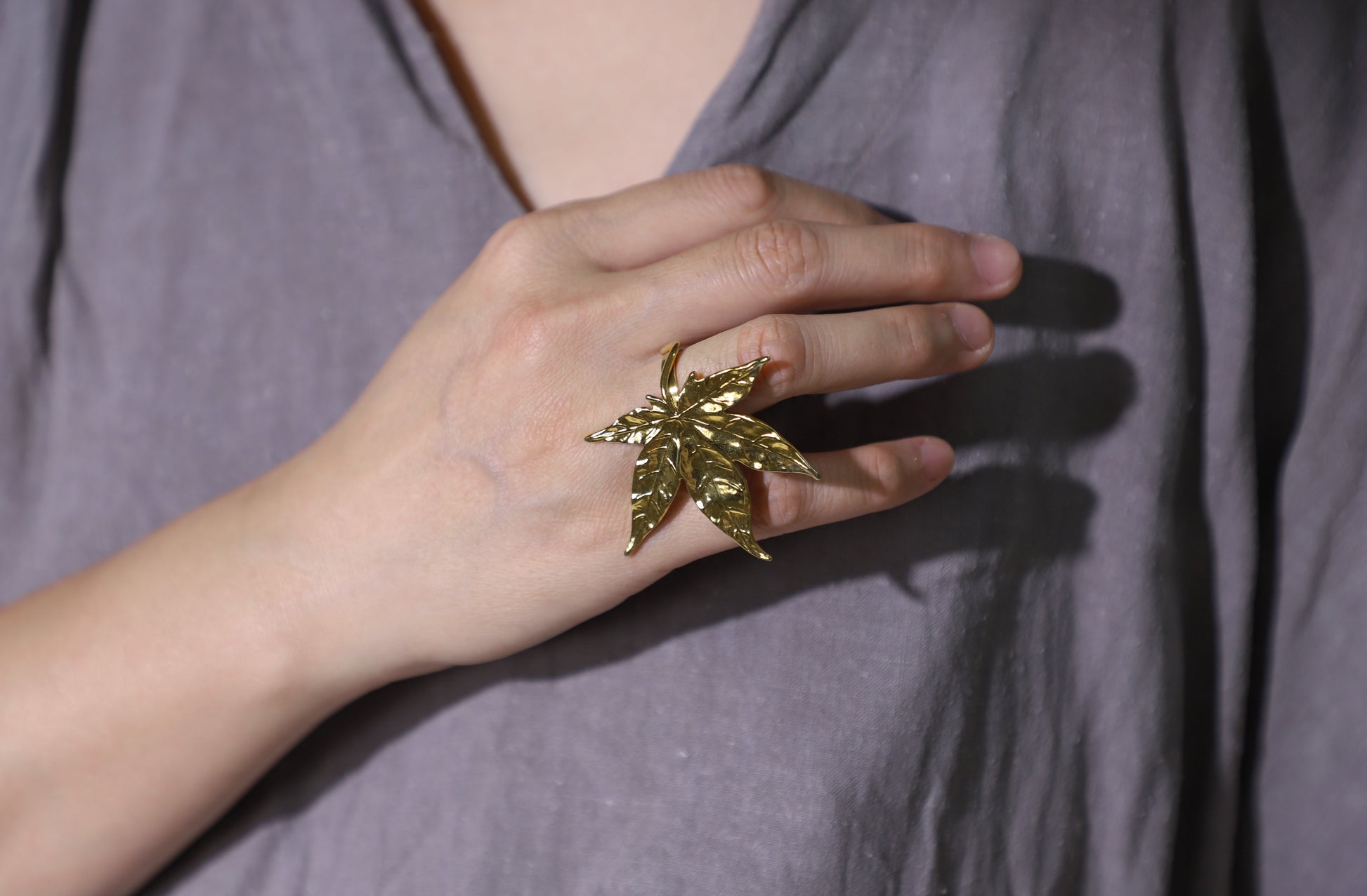 maple leaf ring