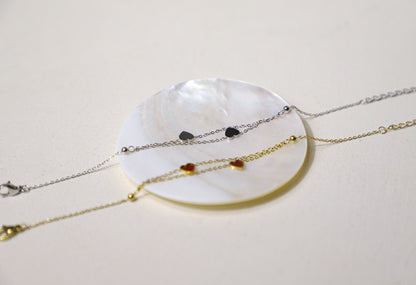 duo heart valentine's bracelet