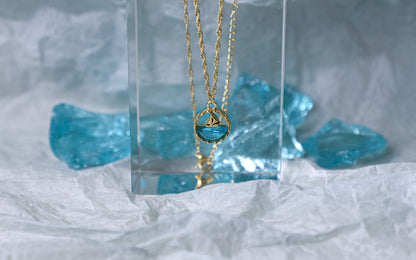 edoa Sailing Boat Pendant Necklace