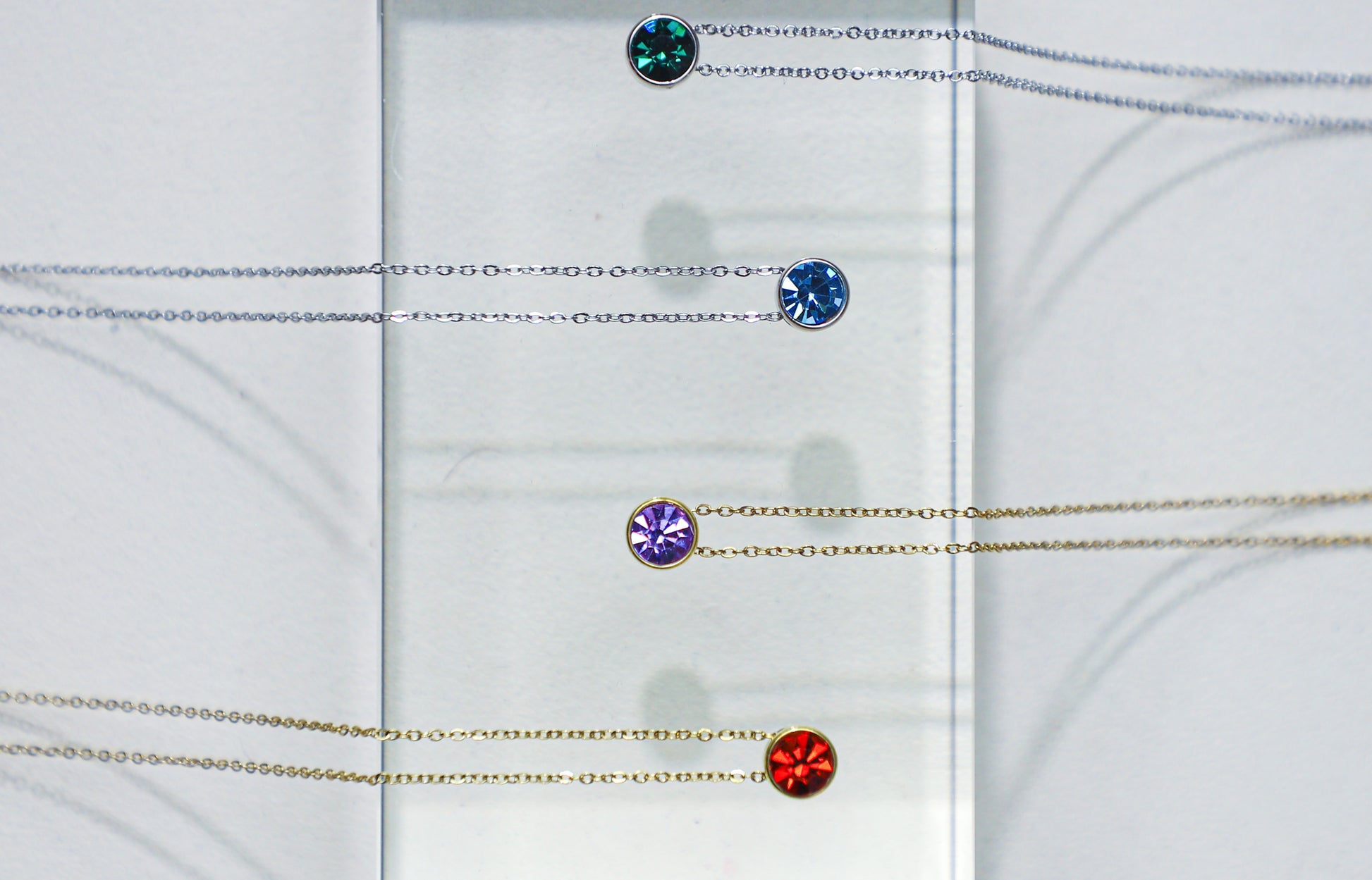 edoa Round Birthstone Necklace