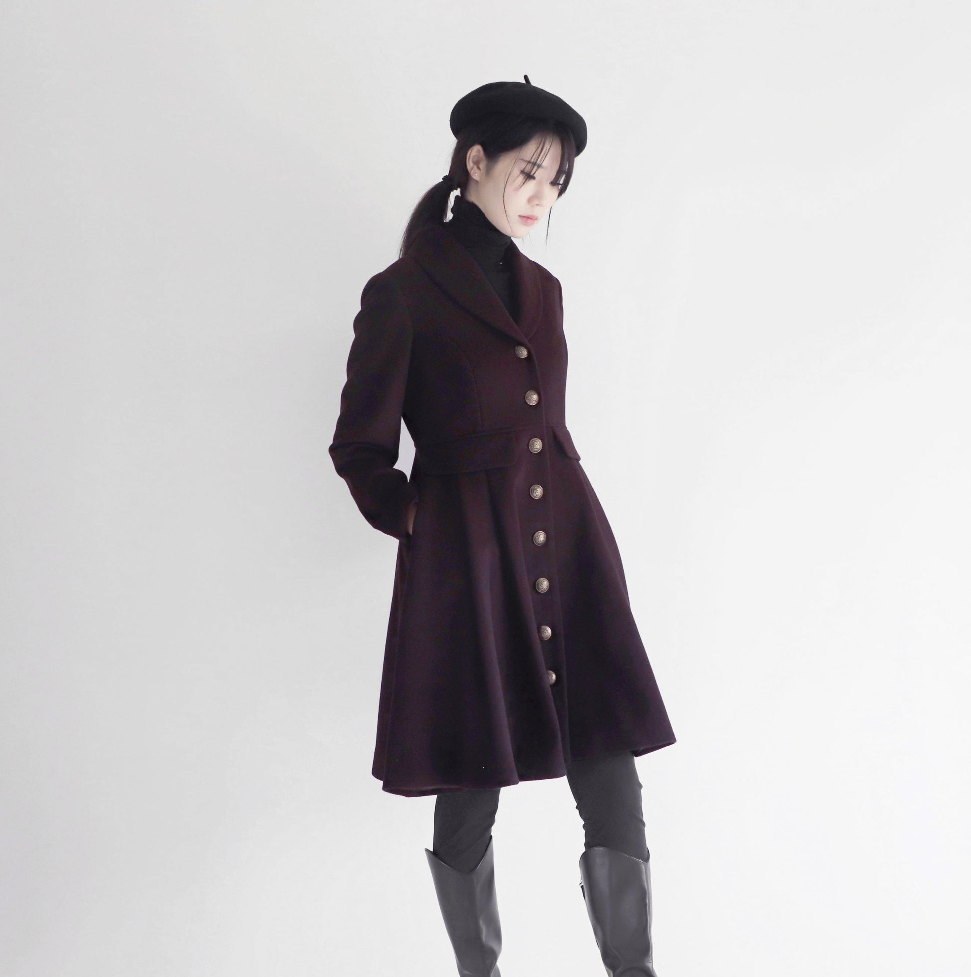 edoa wool princess coat