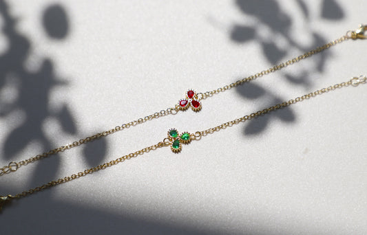 clover birthstone bracelet