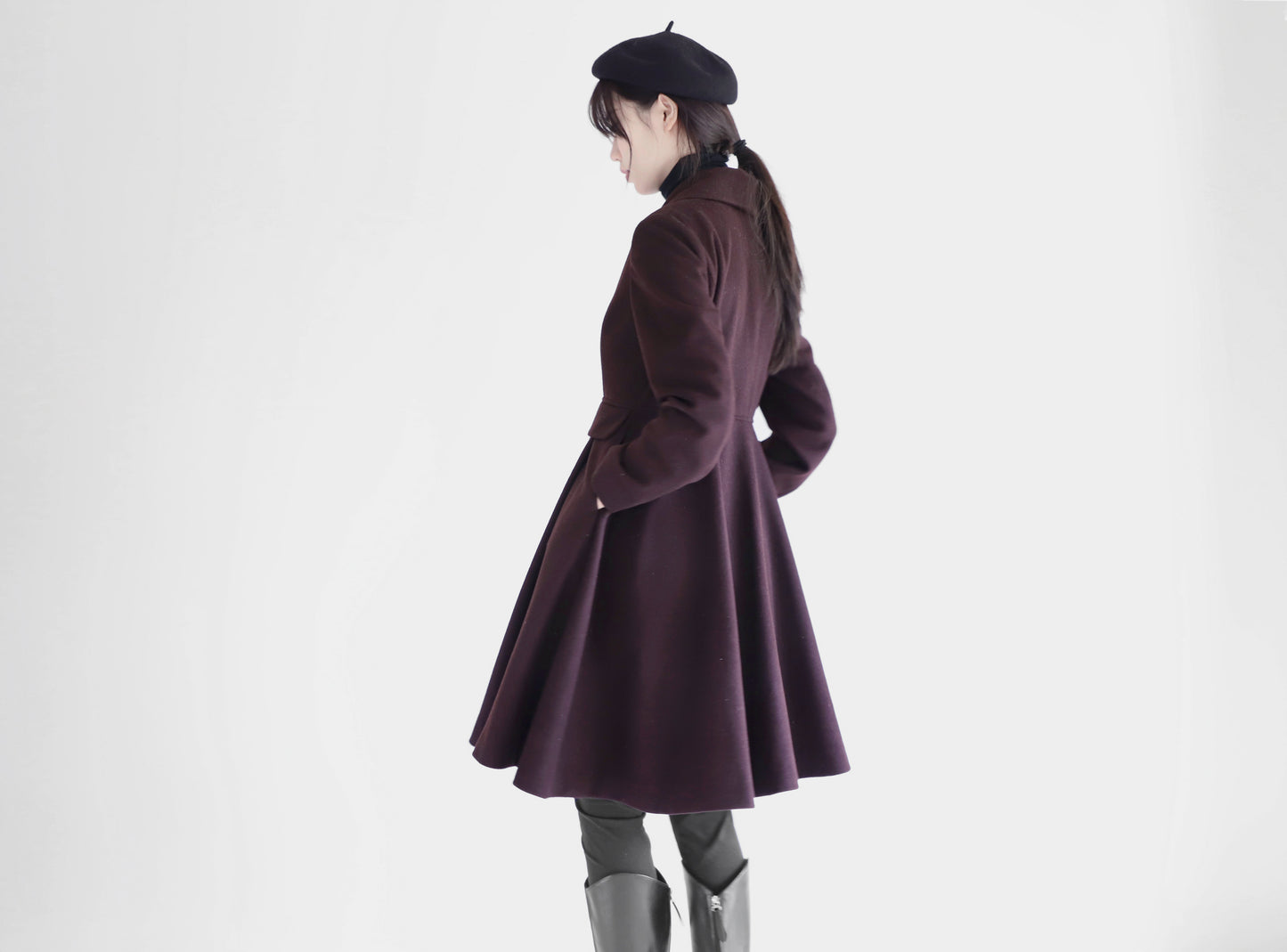 edoa wool princess coat
