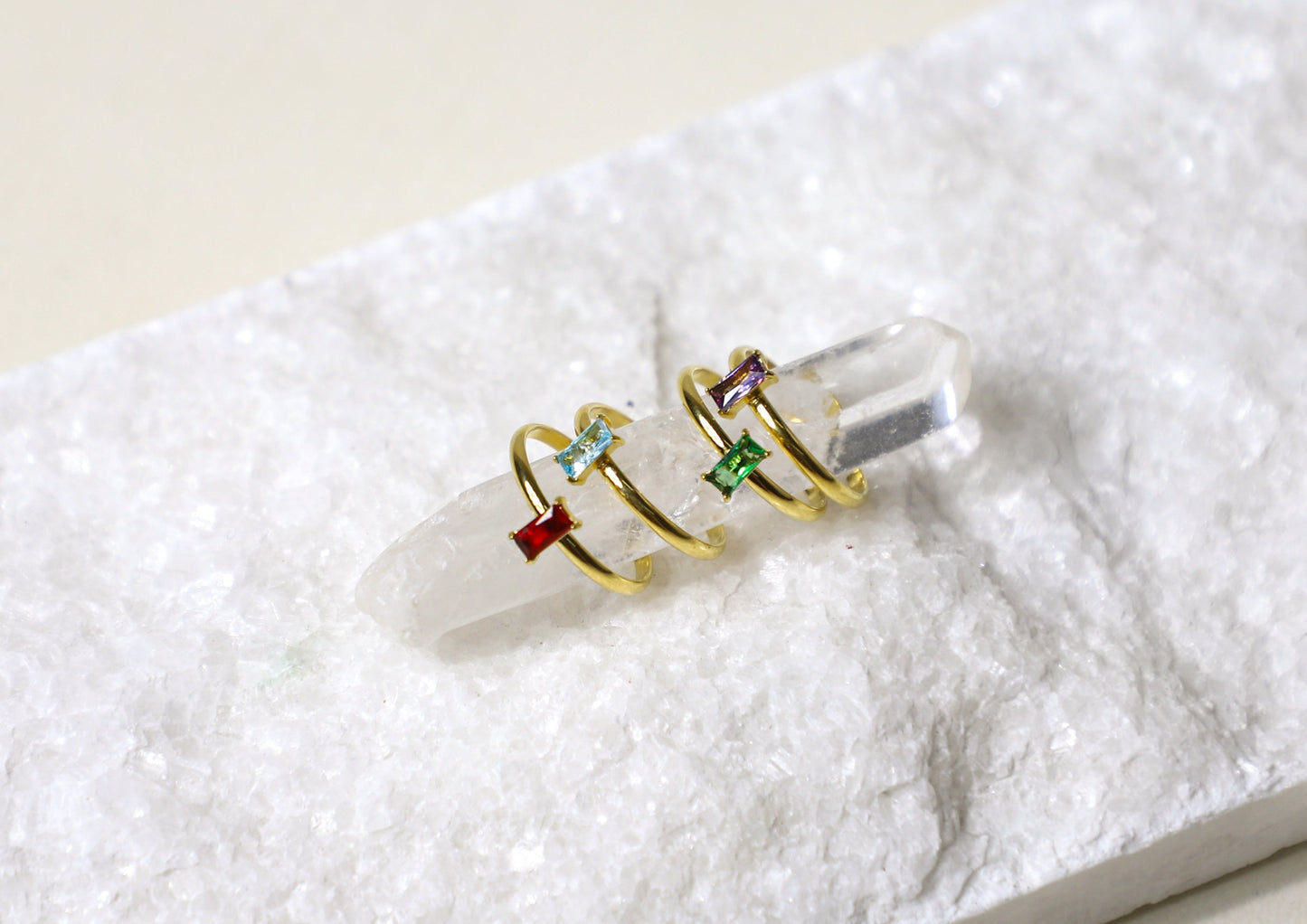 emerald cut baguette ring 