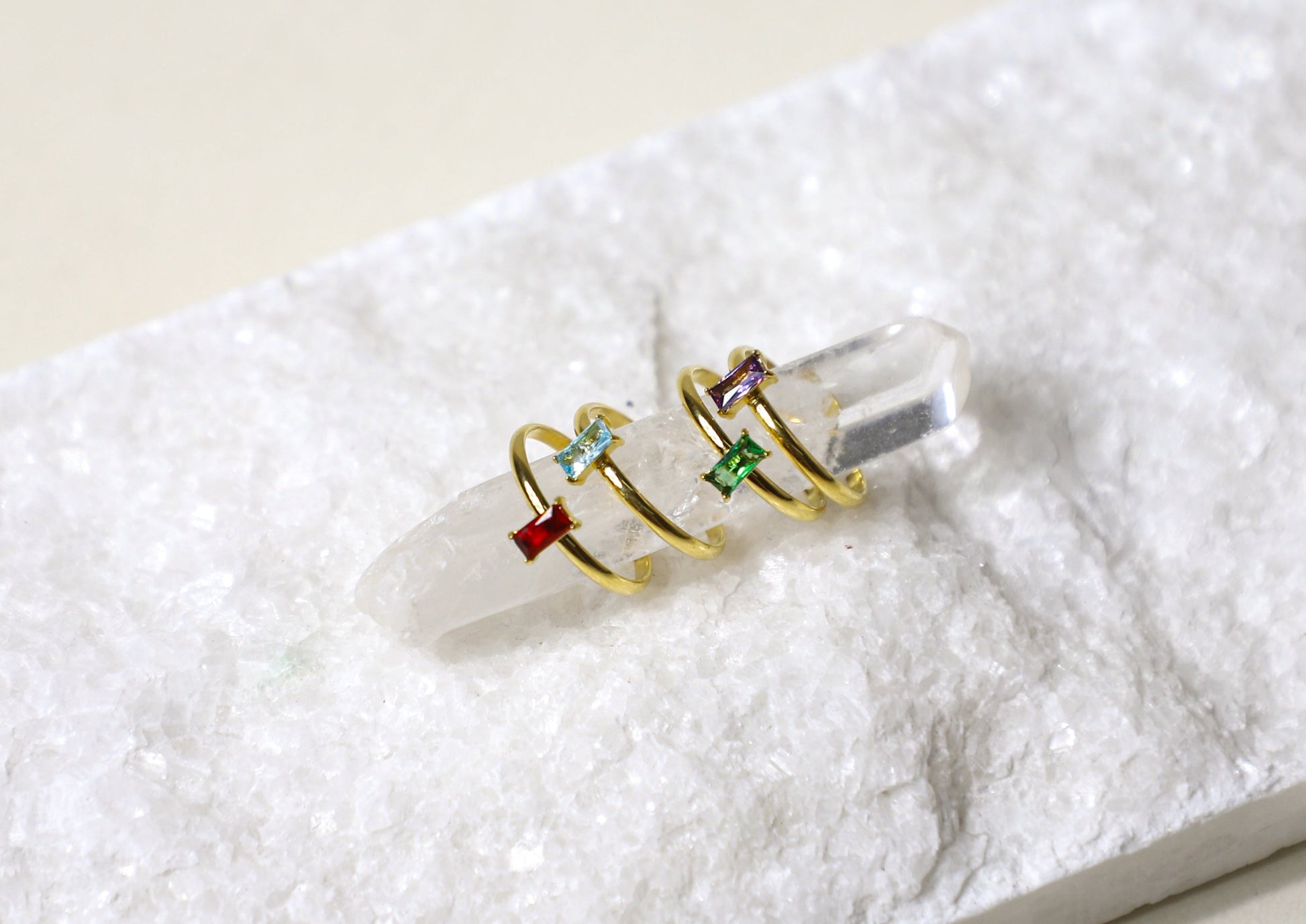 emerald cut baguette ring 