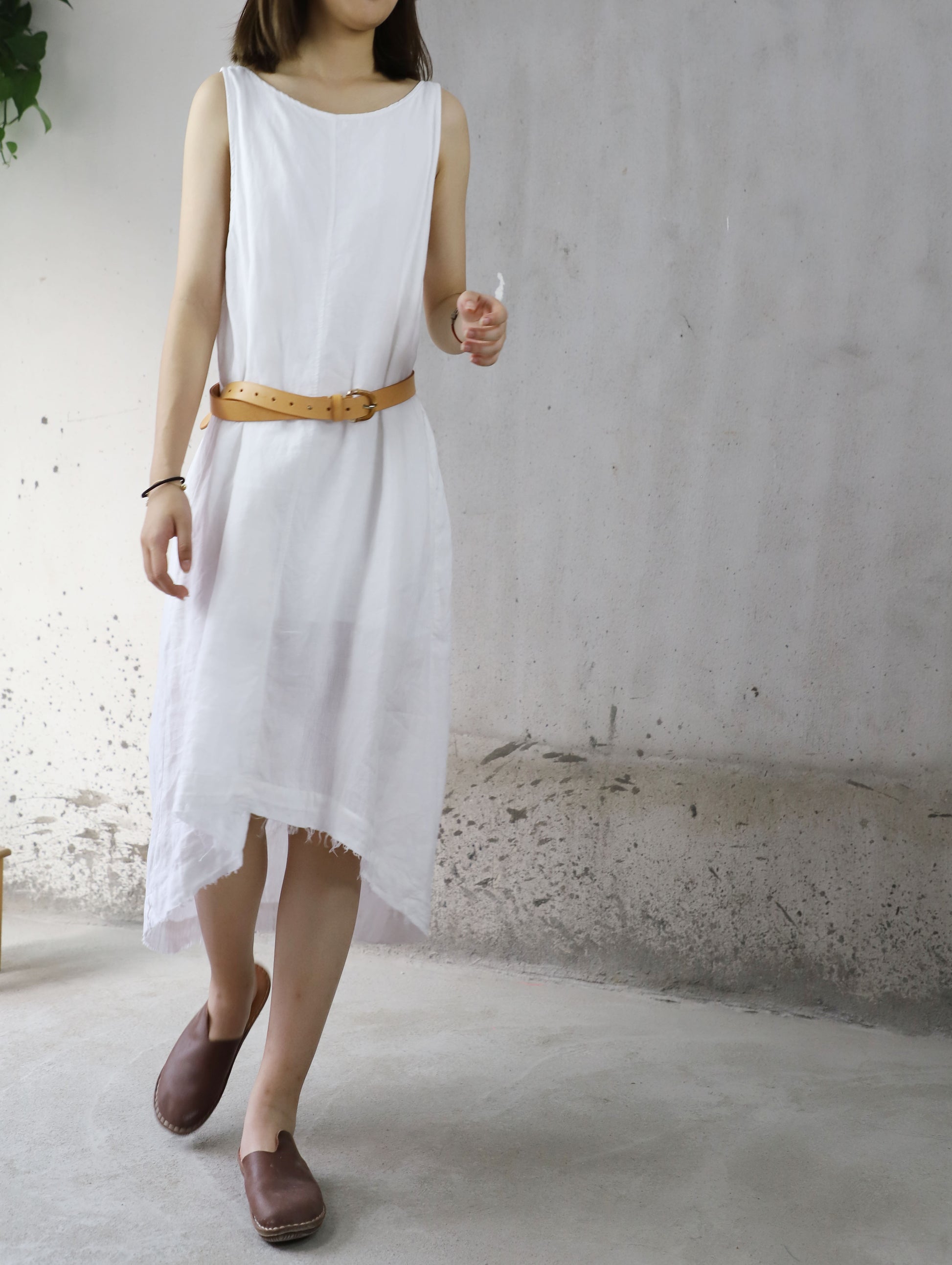 edoa Linen Tank Dress 