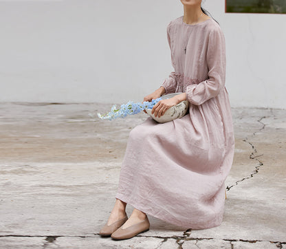 edoa High Counted Ramie Dress