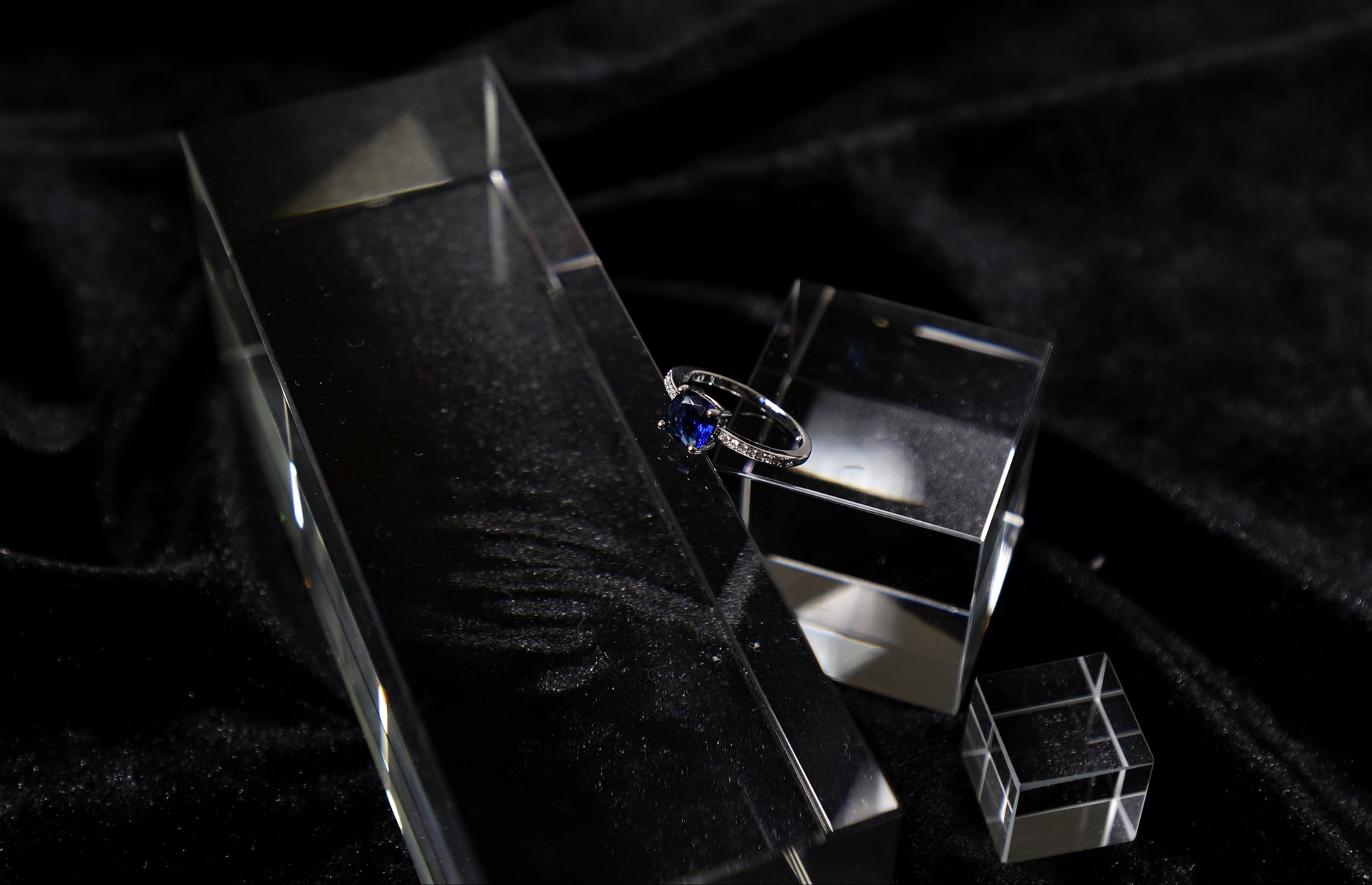 square birthstone ring