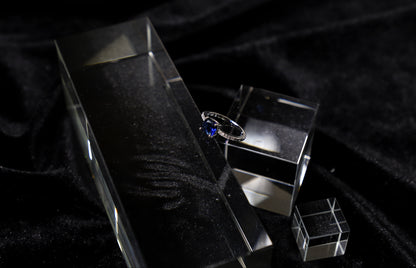 square birthstone ring
