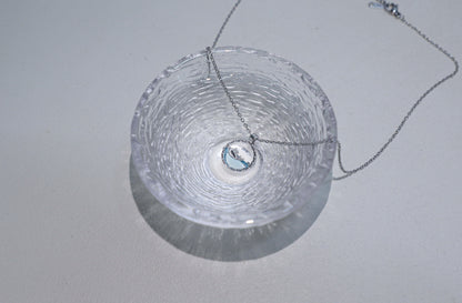 edoa Blue Ocean Whale Pendant Necklace