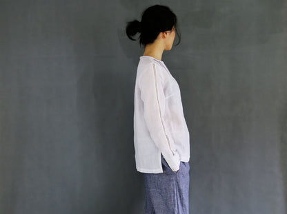 edoa French Linen Blend Victorian Top