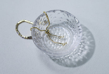 edoa Baguette Birthstone Slider Bracelet