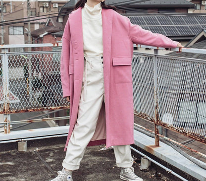 edoa Oversized Winter Wool Coat