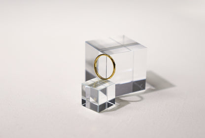 edoa Facet Glow Minimalist Band Ring