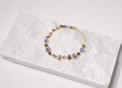edoa multiple shape birthstone bracelet