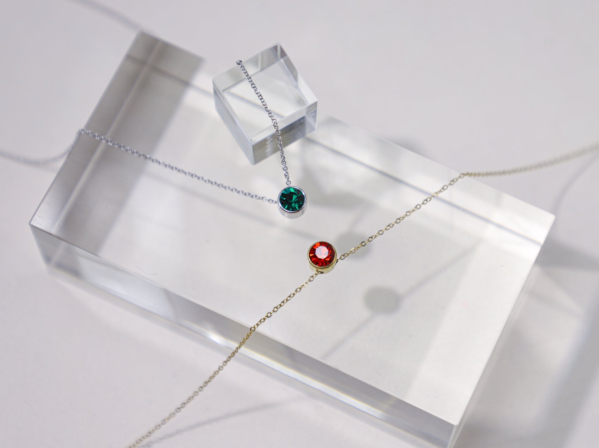 edoa Round Birthstone Necklace