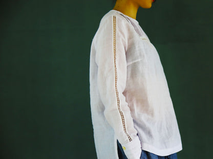 edoa French Linen Blend Victorian Top