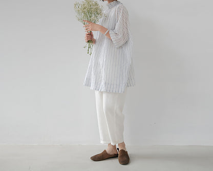 edoa Linen Tapered Pants