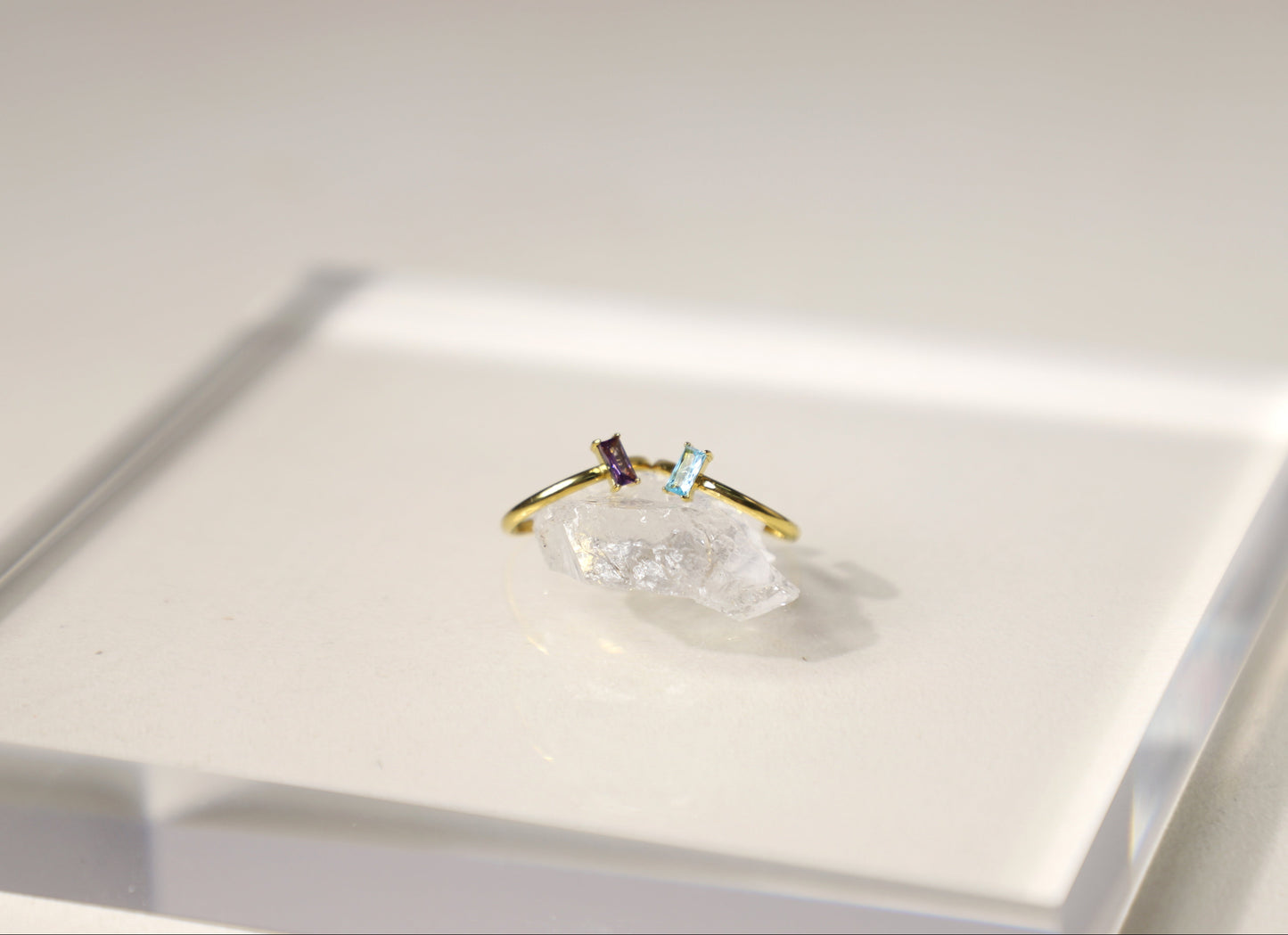 emerald cut baguette ring 