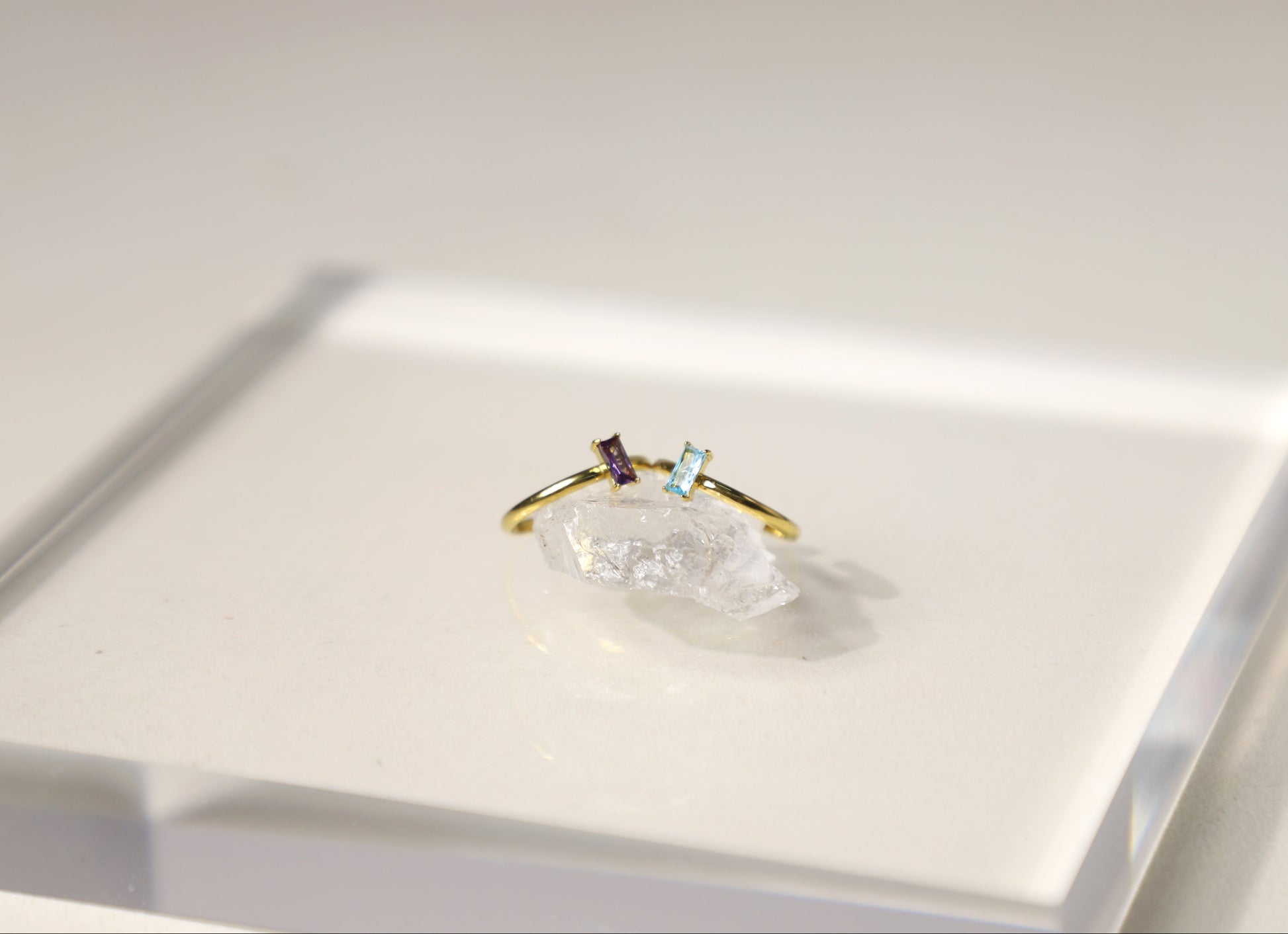 emerald cut baguette ring 
