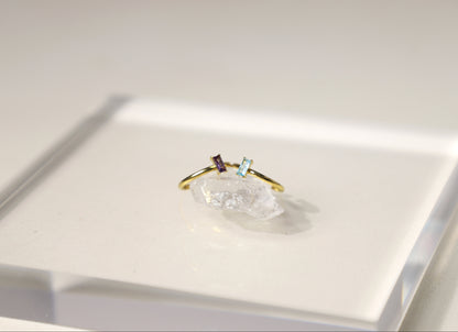 emerald cut baguette ring 