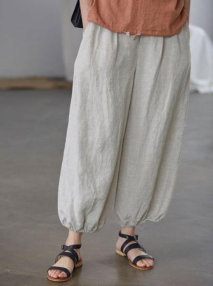 edoa Linen Lantern Yoga Pants