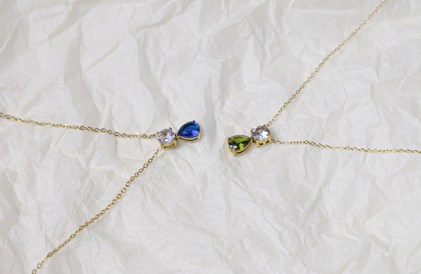 edoa Toi et Moi Birthstone Necklace