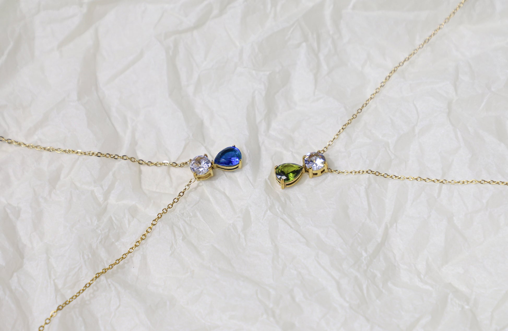 edoa Toi et Moi Birthstone Necklace