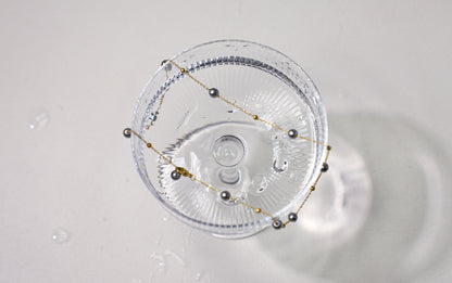 edoa Grey Pearl Station Necklace