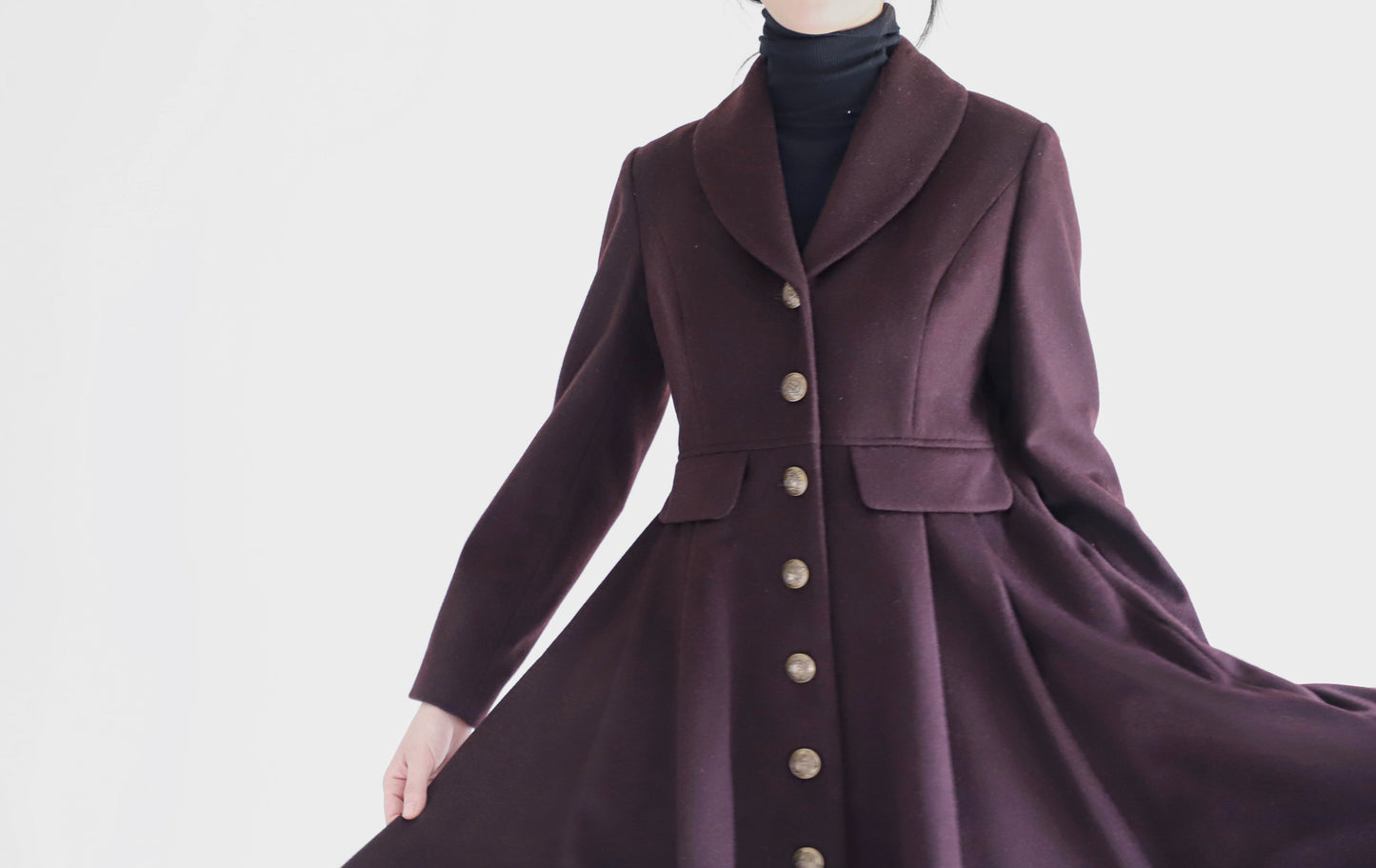 edoa wool princess coat