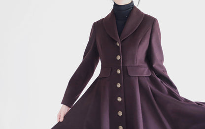 edoa wool princess coat
