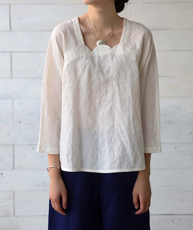edoa Classic Linen Blouse 