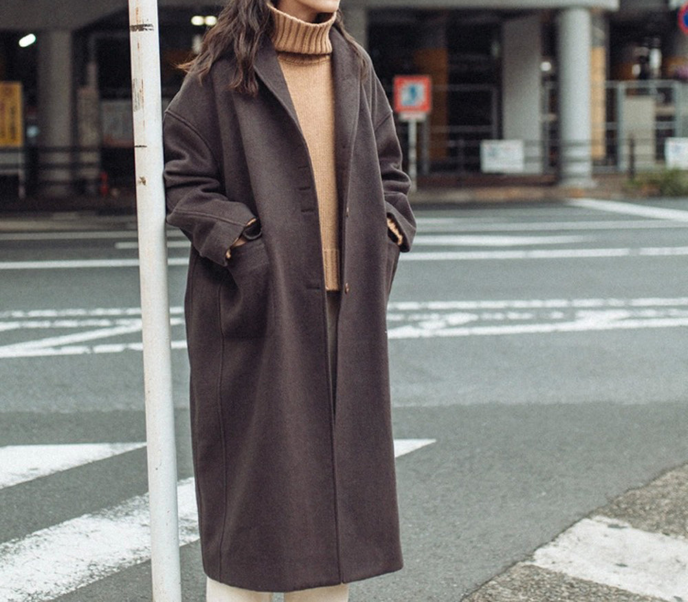 edoa Oversized Winter Wool Coat