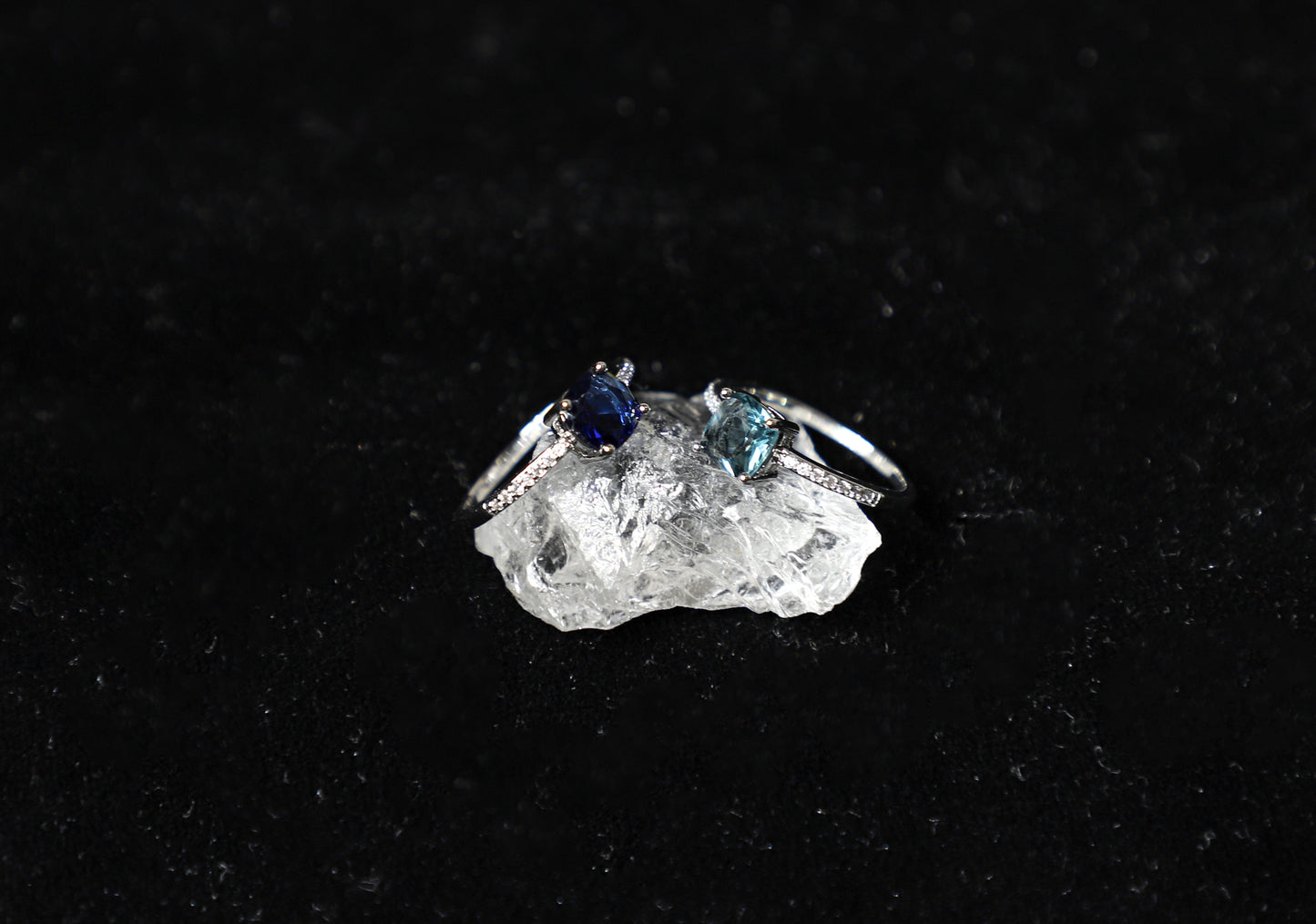 square birthstone ring
