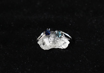 square birthstone ring