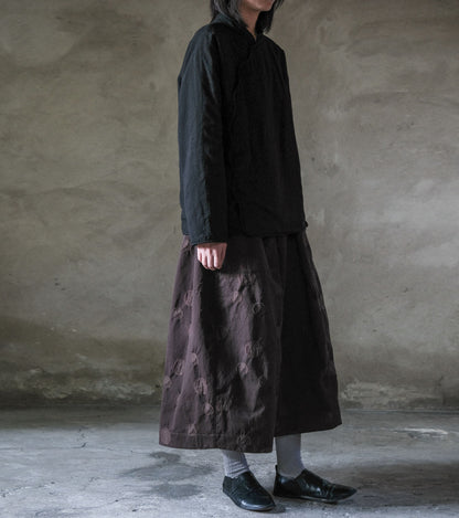 edoa Linen Rayon Blend Padding Qipao