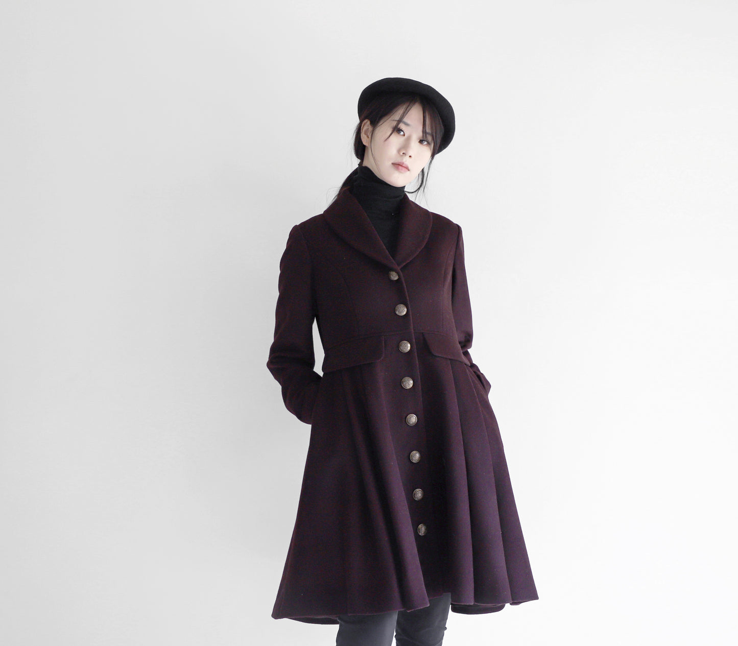 edoa wool princess coat