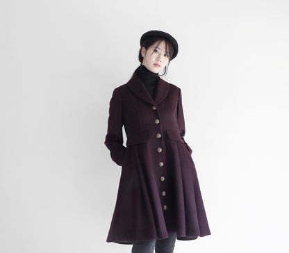 edoa wool princess coat