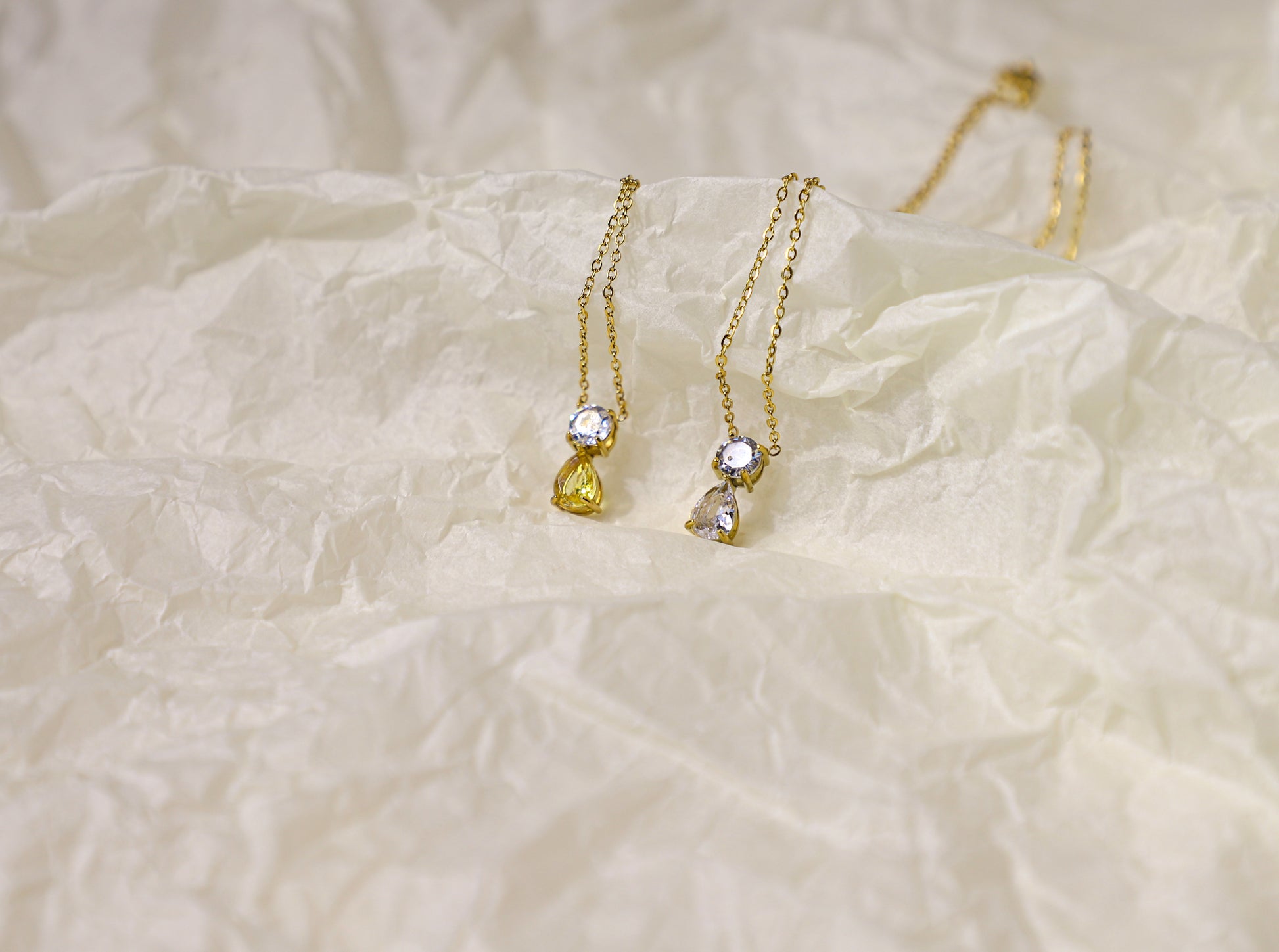 edoa Toi et Moi Birthstone Necklace