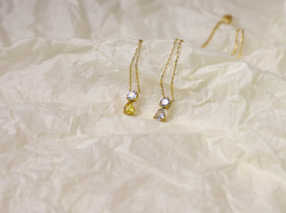 edoa Toi et Moi Birthstone Necklace