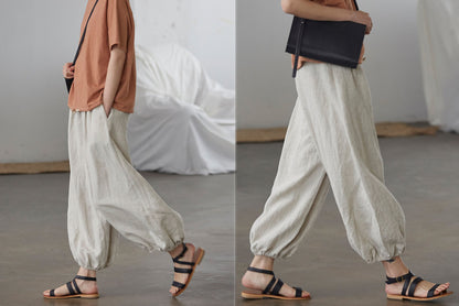 edoa Linen Lantern Yoga Pants