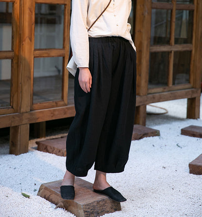 edoa Flax Tapered Linen Pants