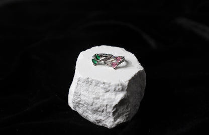 Duo heart ring