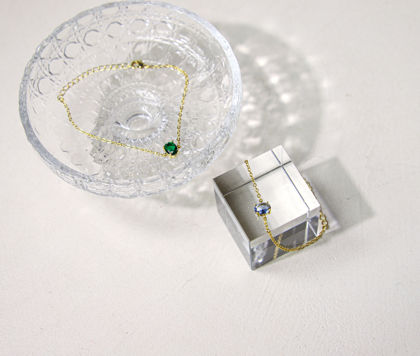 edoa oval birthstone bracelet