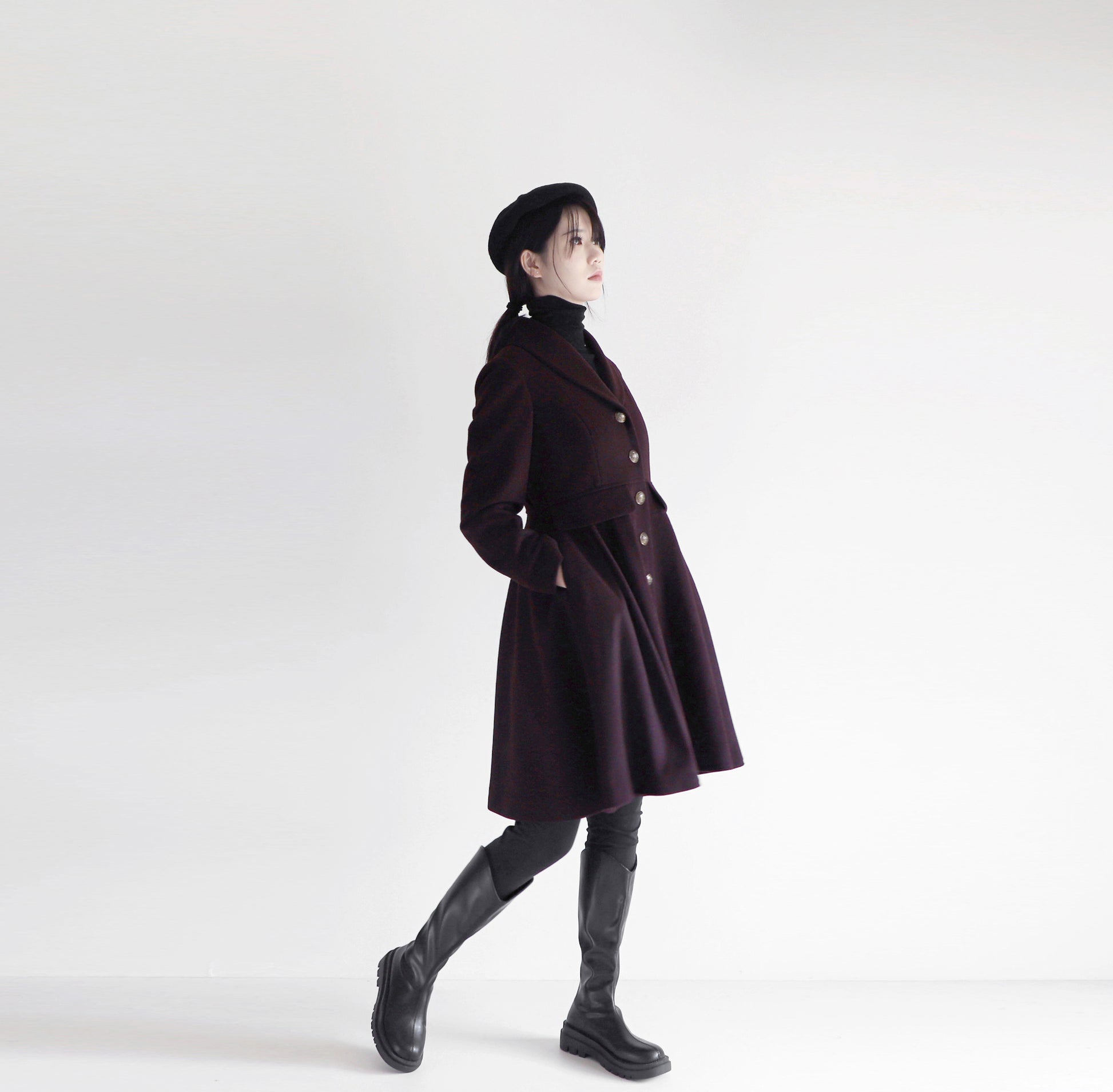 edoa wool princess coat