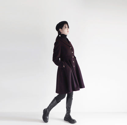 edoa wool princess coat