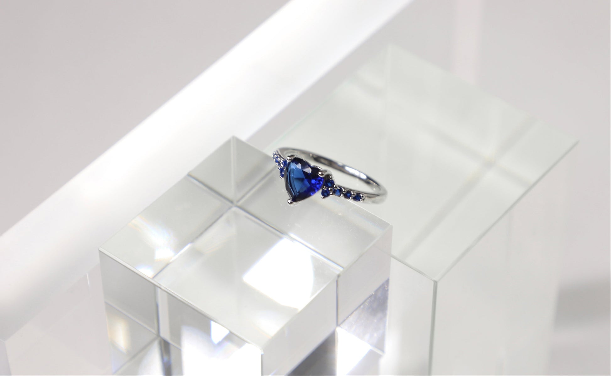 heart birthstone ring