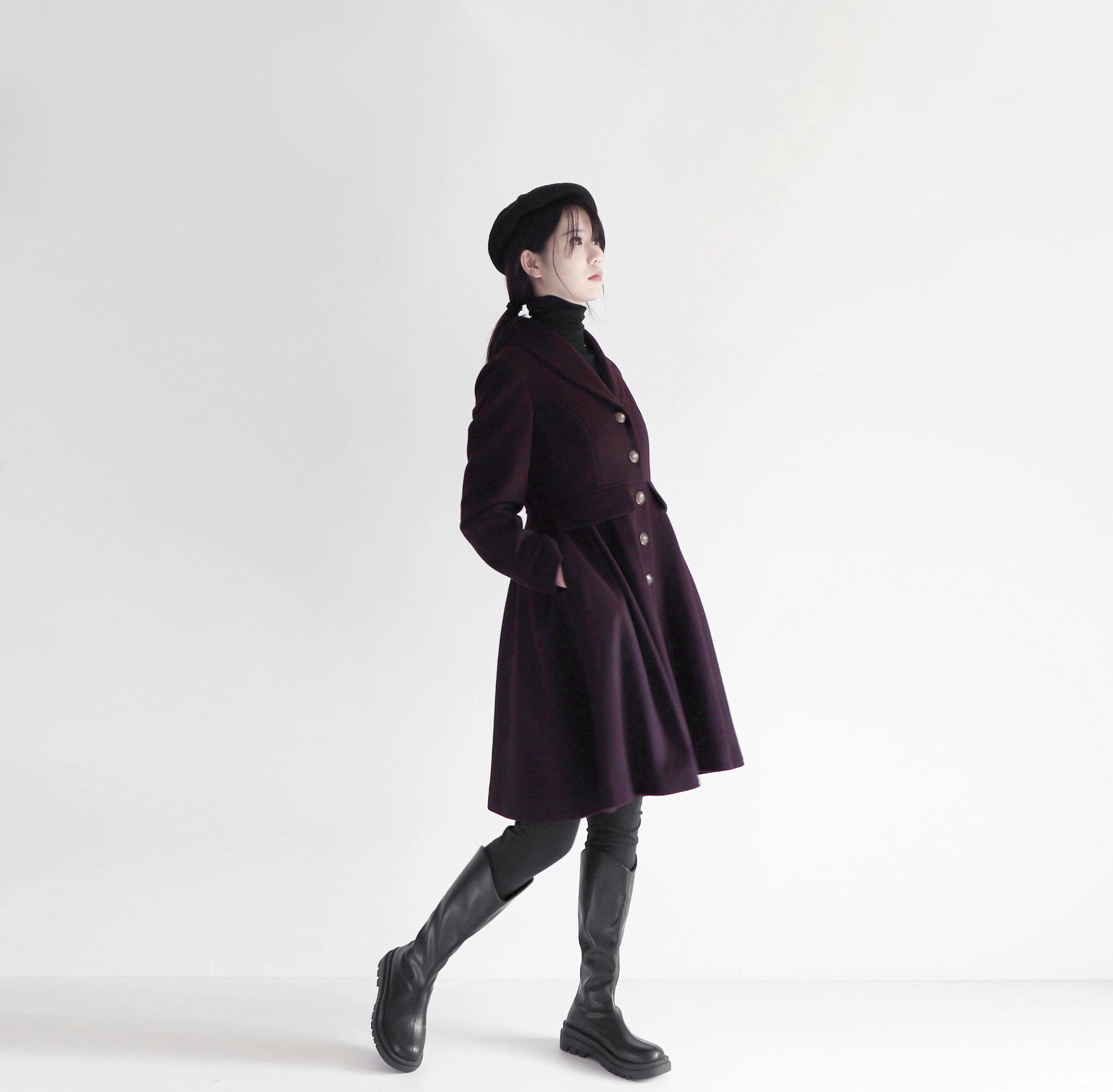 edoa wool princess coat